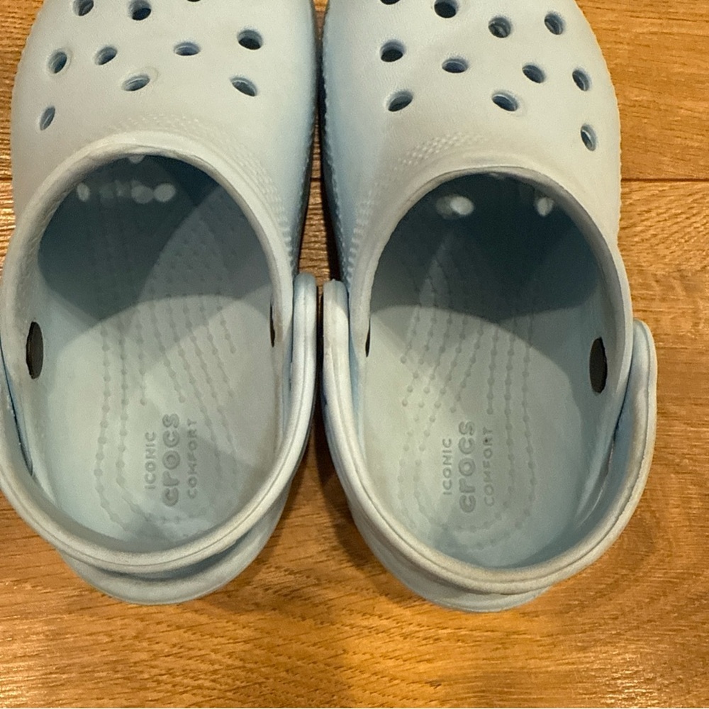 Crocs Toddler Light Blue Clogs Size 8 C - Picture 3 of 7
